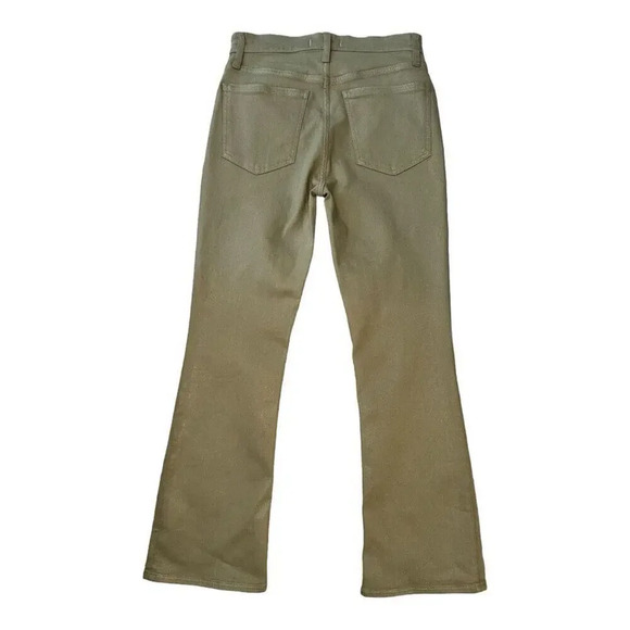 NEW Madewell Women’s Size 4 (26) Kick Out Crop Jeans: Coated Edition NWT - Picture 2 of 9